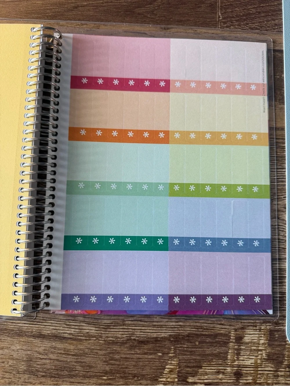 Erin Condren Bright Floral Spiral Notebook - Pink, Blue, Green, Purple, Orange